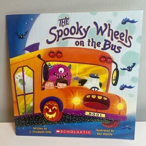 Scholastic Spooky Bus Halloween Book - Orange and Purple